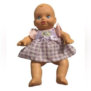 1990 Lauer Water Baby Doll 9” Soft Rubber Flexible Blue Eyes